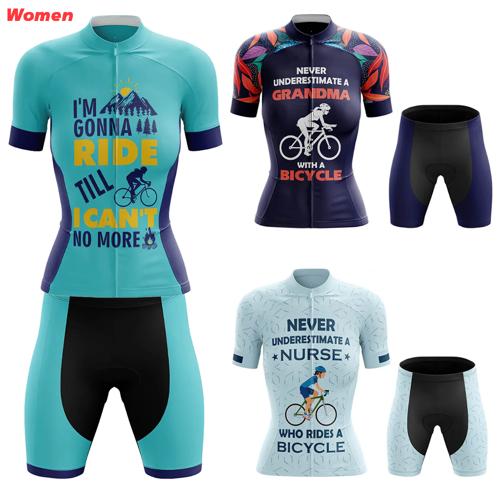 Mountain Biking Outfits Women - Yeni Büyükanne Polyester Bisiklet Giyim Üniforma