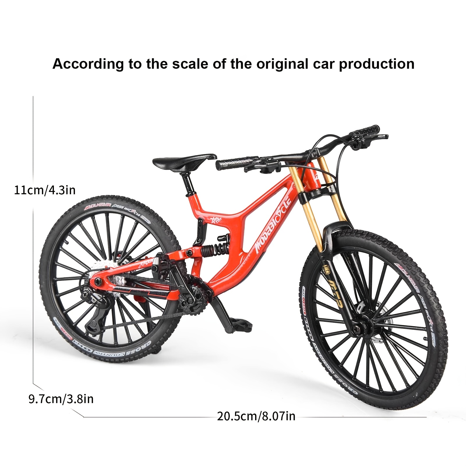 Mountain Biking Usa - 1:8 Ölçekli Mini Alaşımlı Parmak Dağ