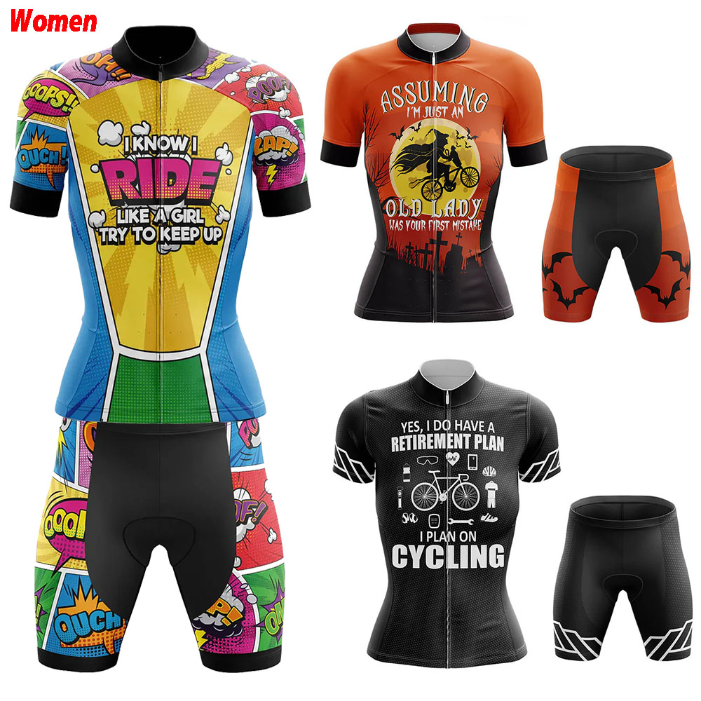 Mountain Biking Outfits Women - Bir Kız Gibi Komik Polyester Bisiklet