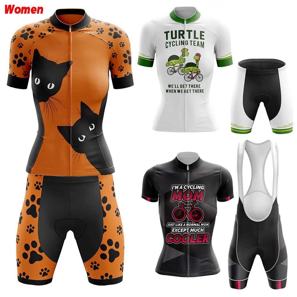 Mountain Biking Outfits Women - Peek A Boo Kedi Polyester Bisiklet