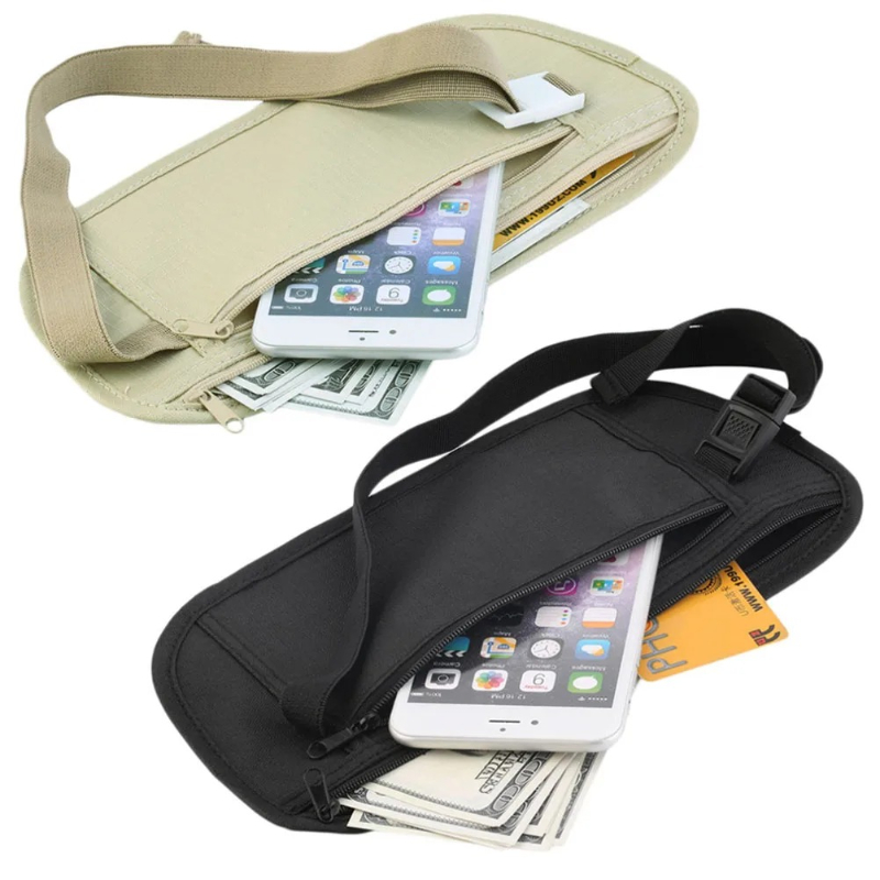 Mountain Biking Waist Pack - Gizli Seyahat Bel Çantası, Pasaport ve