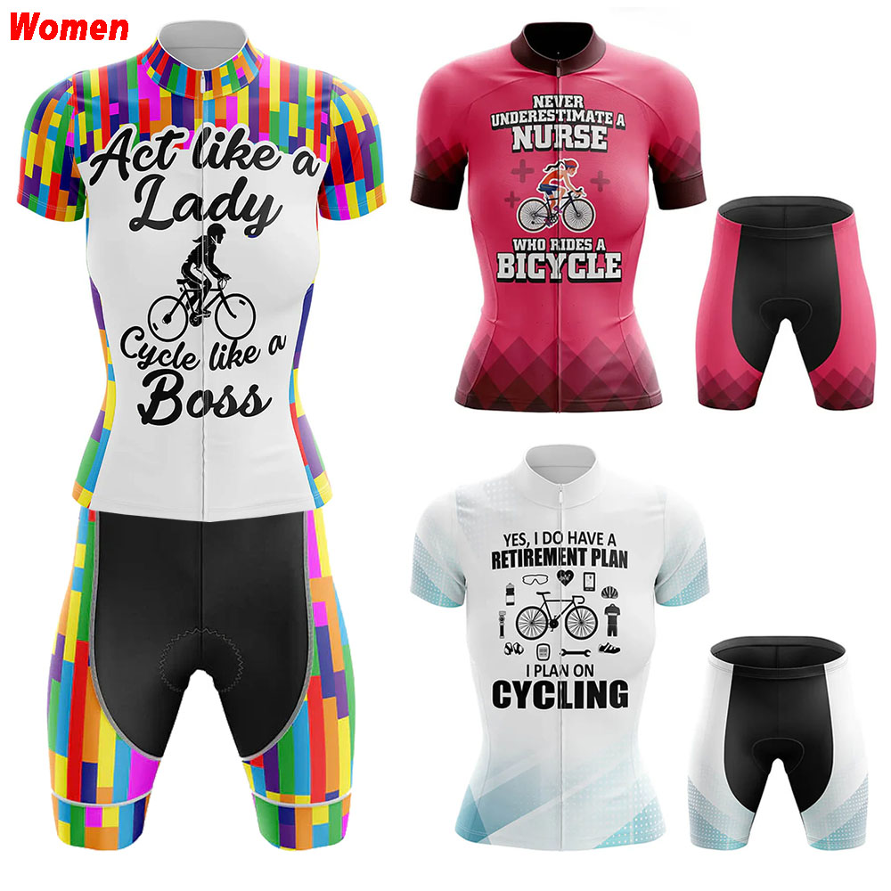 Mountain Biking Outfits Women - Bisiklet Hemşire Polyester Bisiklet Giyim Üniforma