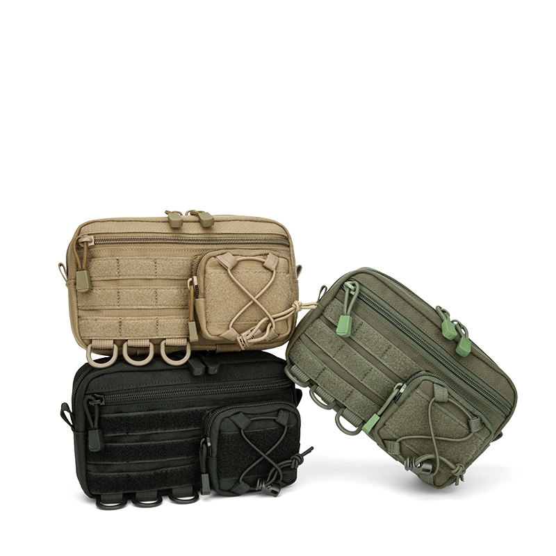 Mountain Biking Waist Pack - 1000D EDC Kılıfı Molle Organizatör Çantası