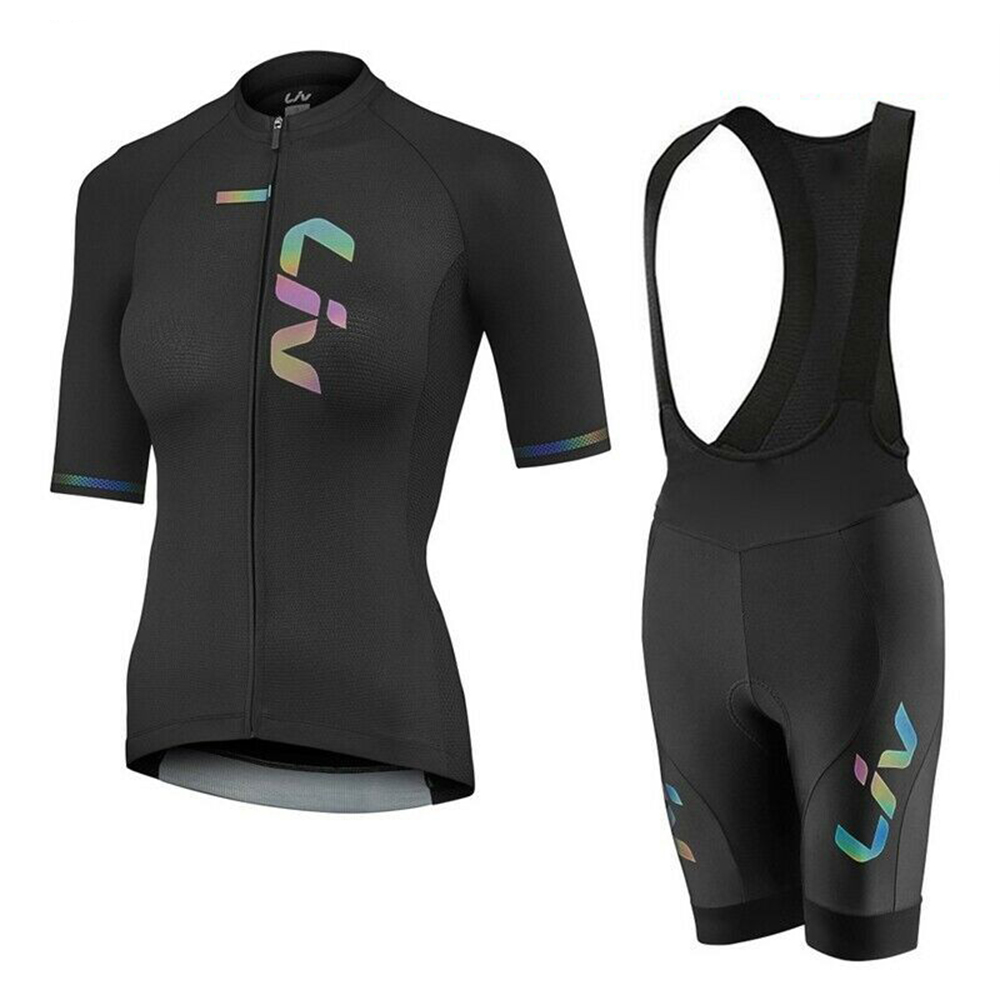 Mountain Biking Clothes - LIV yaz bisiklet Jersey Bib şort