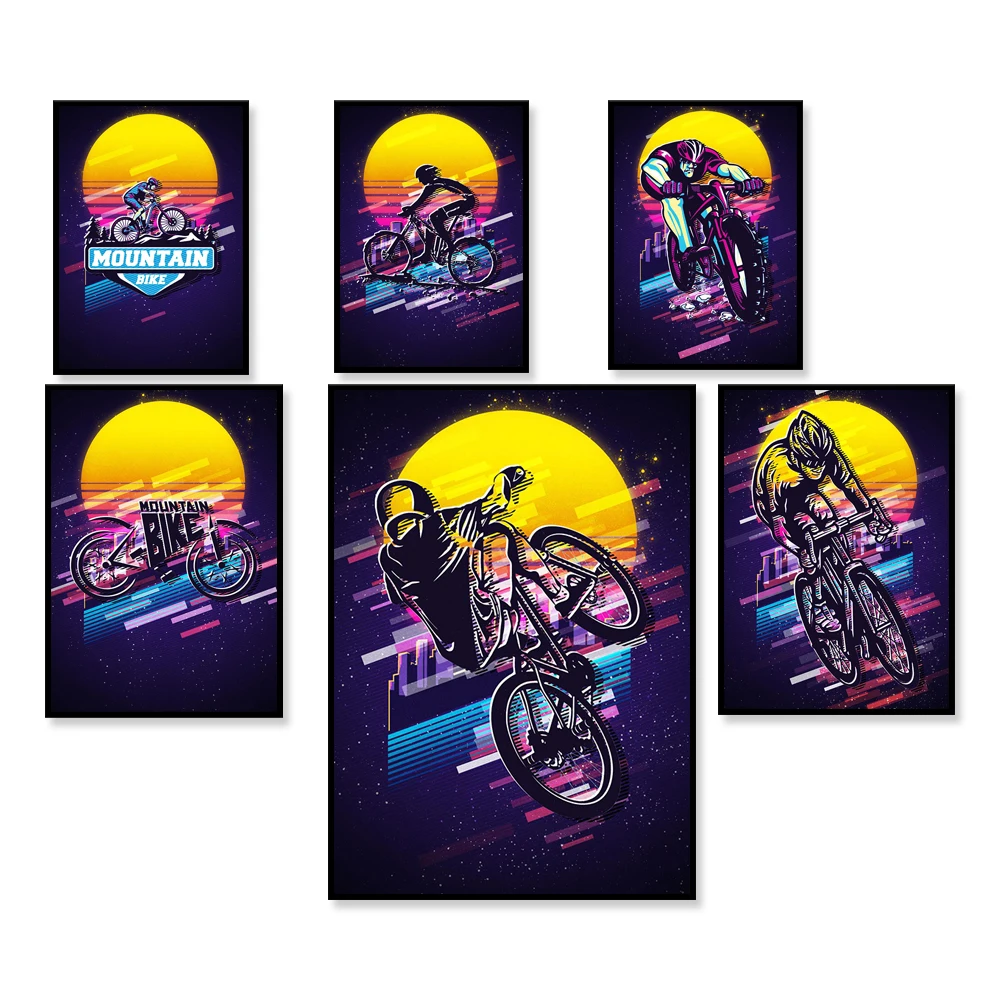 Retro Dağ Bisikleti Posteri/İl - Mountain Biking York incelemesi ve fiyatı